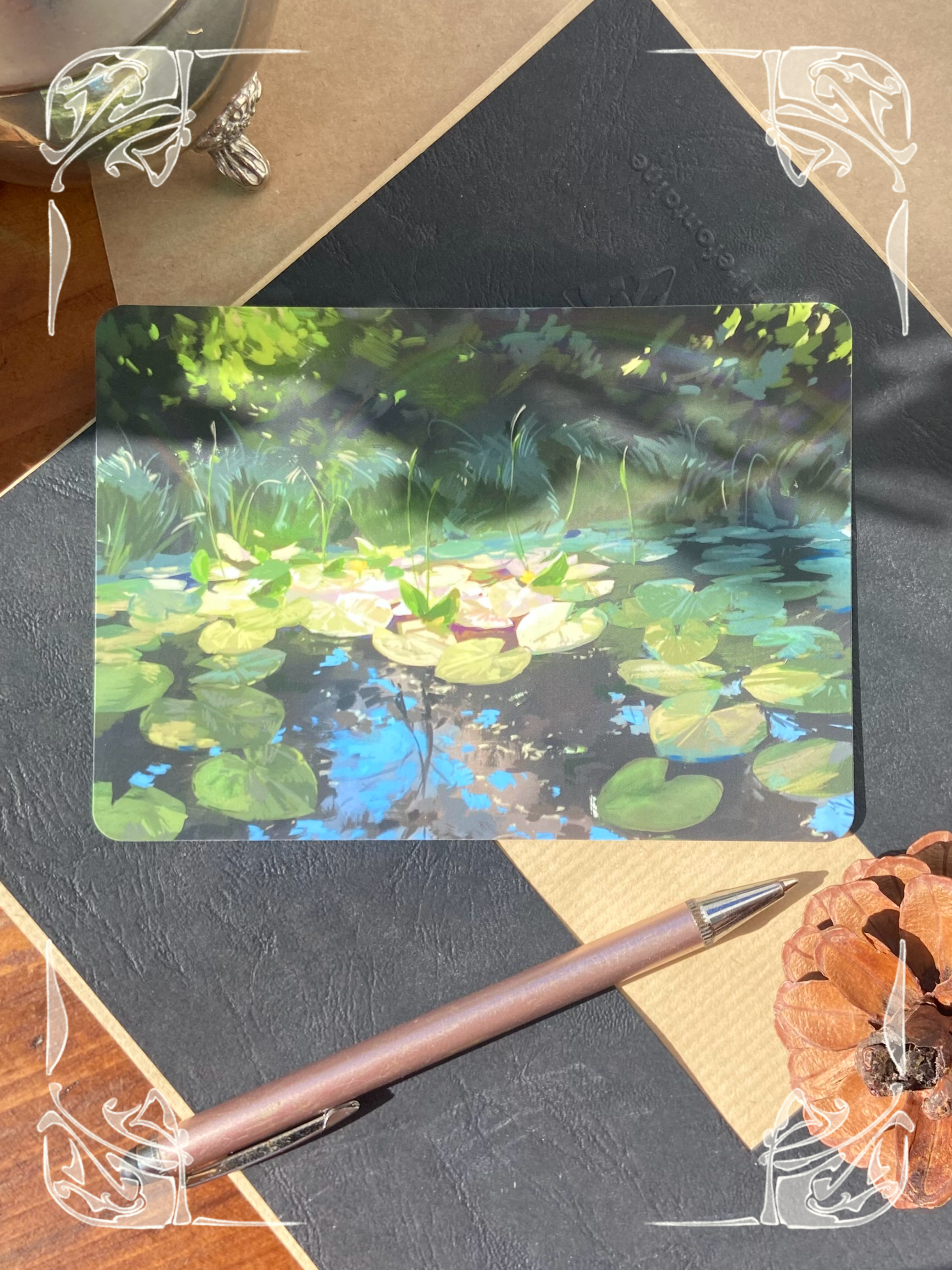 A quiet place to dream - lily pond | Postcard | – Artonia Höfs