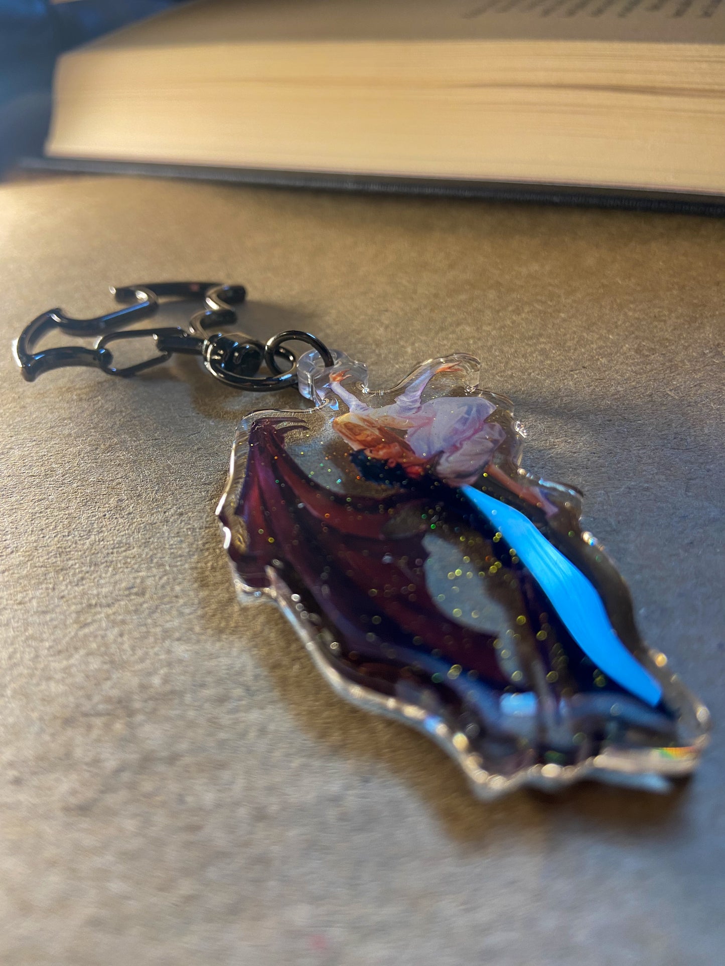 A Dance in Silver Flames ✧Nessian✧ Keychain