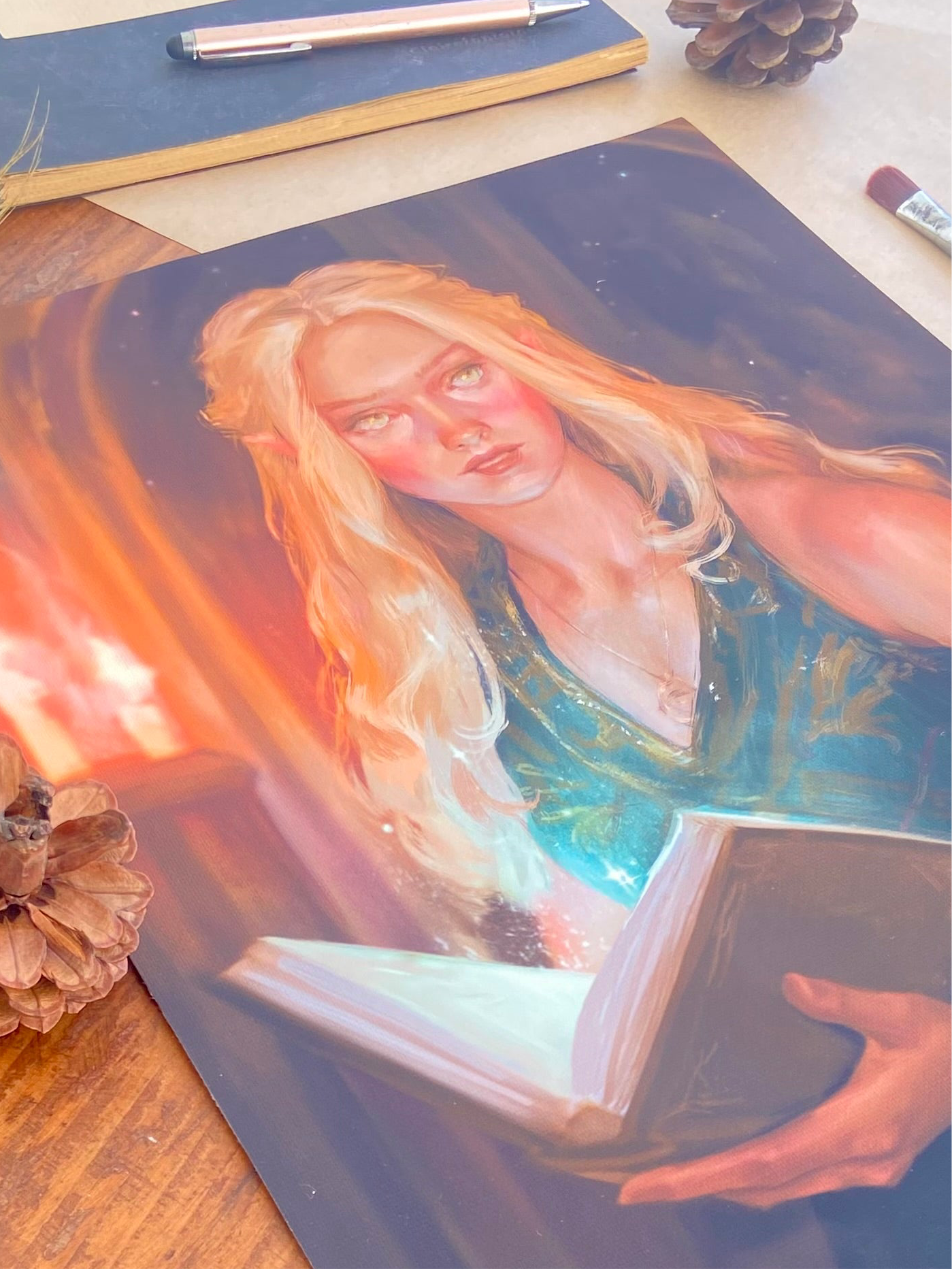 Fire underneath ✧Aelin✧ Fine Art Print