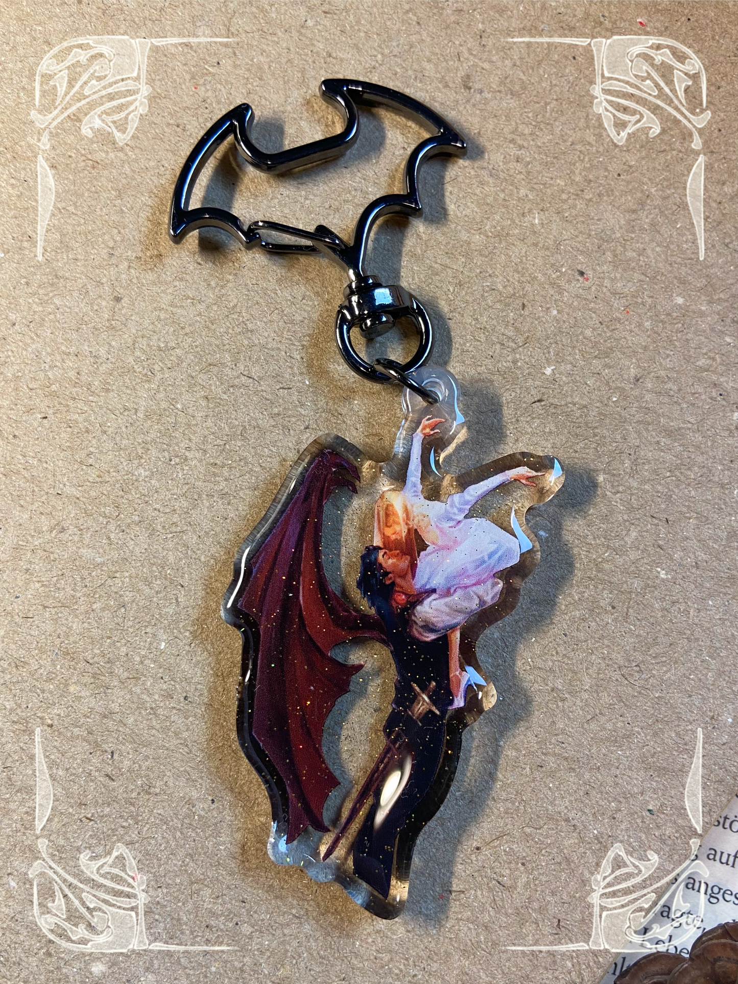 A Dance in Silver Flames ✧Nessian✧ Keychain