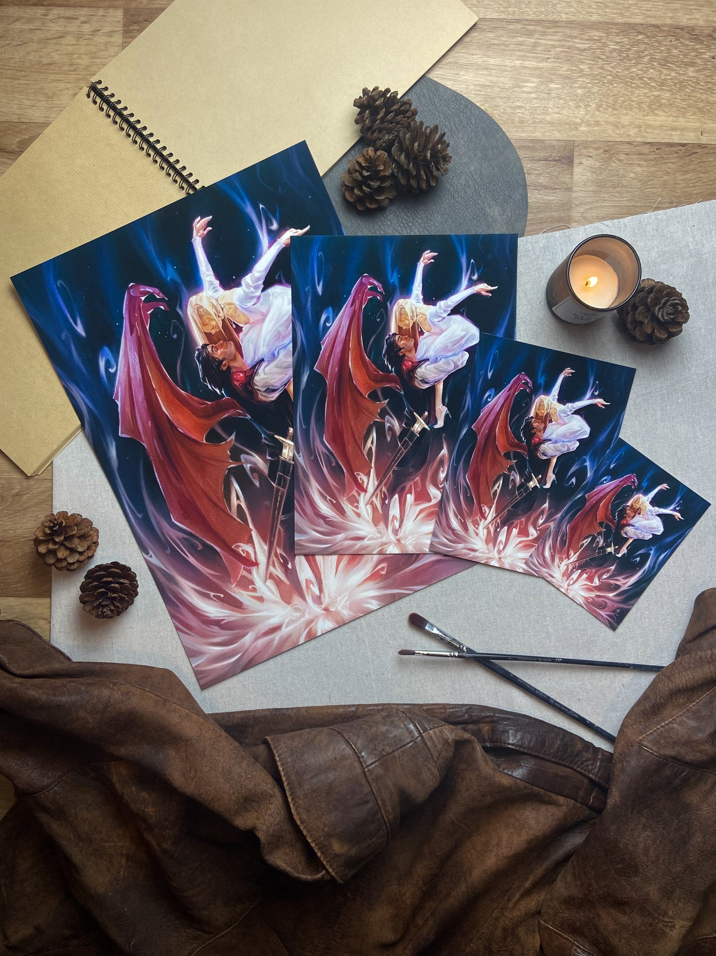 A Dance in Silver Flames ✧Nessian✧ FineArt Print