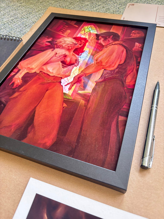 The kiss of poison ✦Dark Romantic✦ Fine Art Print