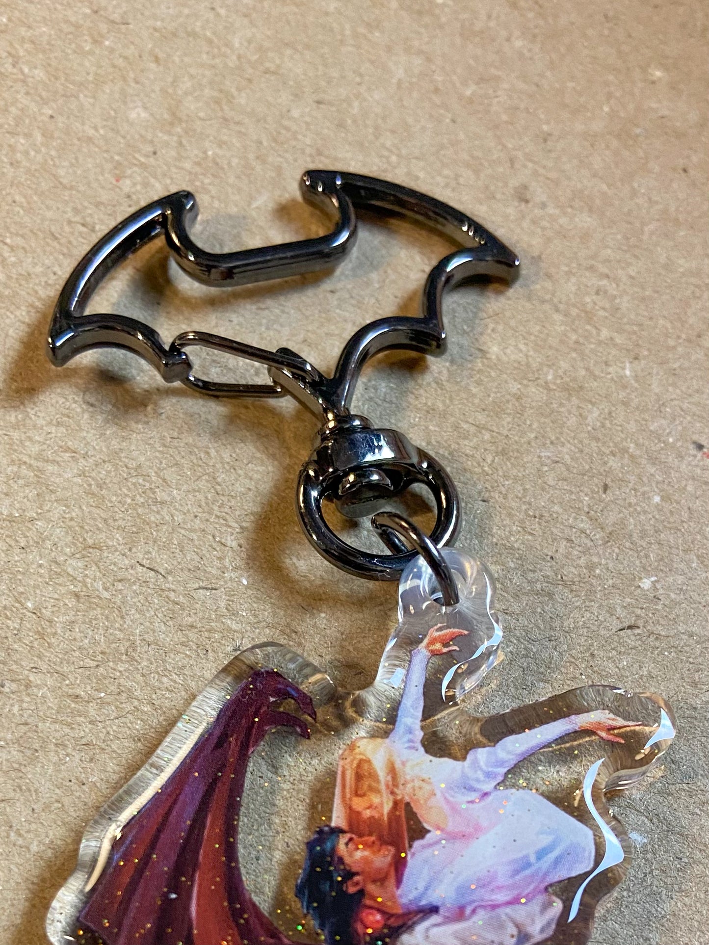 A Dance in Silver Flames ✧Nessian✧ Keychain