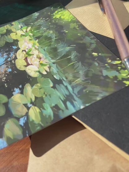 pause and breathe ✧lily pond✧ Postcard