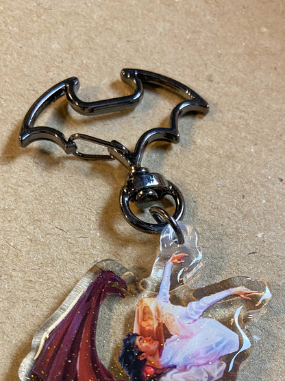 A Dance in Silver Flames ✧Nessian✧ Keychain